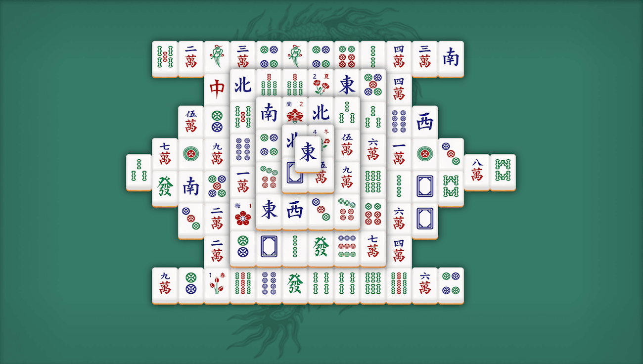 Mahjong solitaire games for the brain